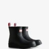Hunter Play Shearling Insulated Short Wellington Boots -Marks And Spencer Shop Play Shearling Insulated Short Wellington Boots