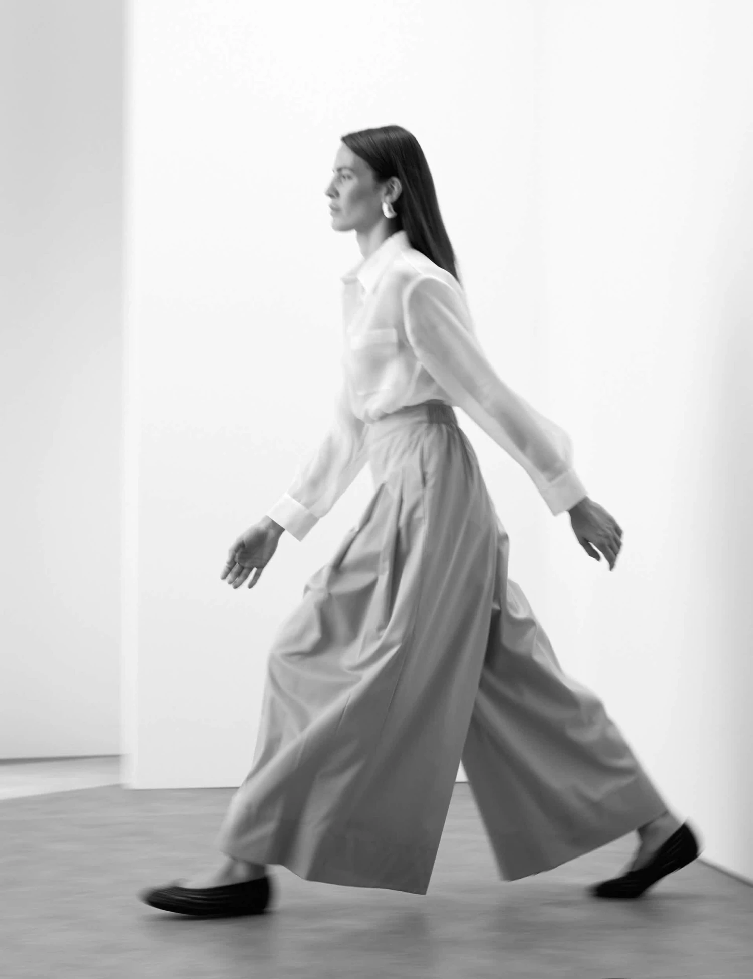 Pleat Front Super Wide Leg Trousers 6 Pleat Front Super Wide Leg Trousers - Image 6