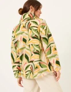 Printed Fleece Jacket -Marks And Spencer Shop Printed Fleece Jacket 2