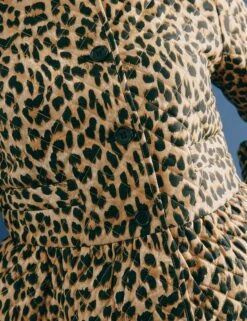 Pure Cotton Animal Print Quilted Jacket -Marks And Spencer Shop Pure Cotton Animal Print Quilted Jacket 4