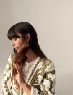 Pure Cotton Applique V-Neck Bomber Jacket -Marks And Spencer Shop Pure Cotton Applique V Neck Bomber Jacket 4