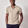 Pure Cotton Button Through Knitted Polo Shirt -Marks And Spencer Shop Pure Cotton Button Through Knitted Polo Shirt
