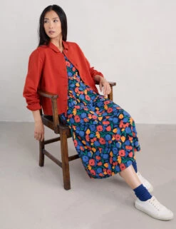 Pure Cotton Collared Jacket