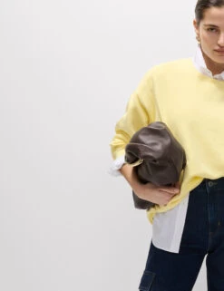 Pure Cotton Crew Neck Relaxed Sweatshirt -Marks And Spencer Shop Pure Cotton Crew Neck Relaxed Sweatshirt 4