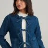 Pure Cotton Denim Relaxed Jacket -Marks And Spencer Shop Pure Cotton Denim Relaxed Jacket