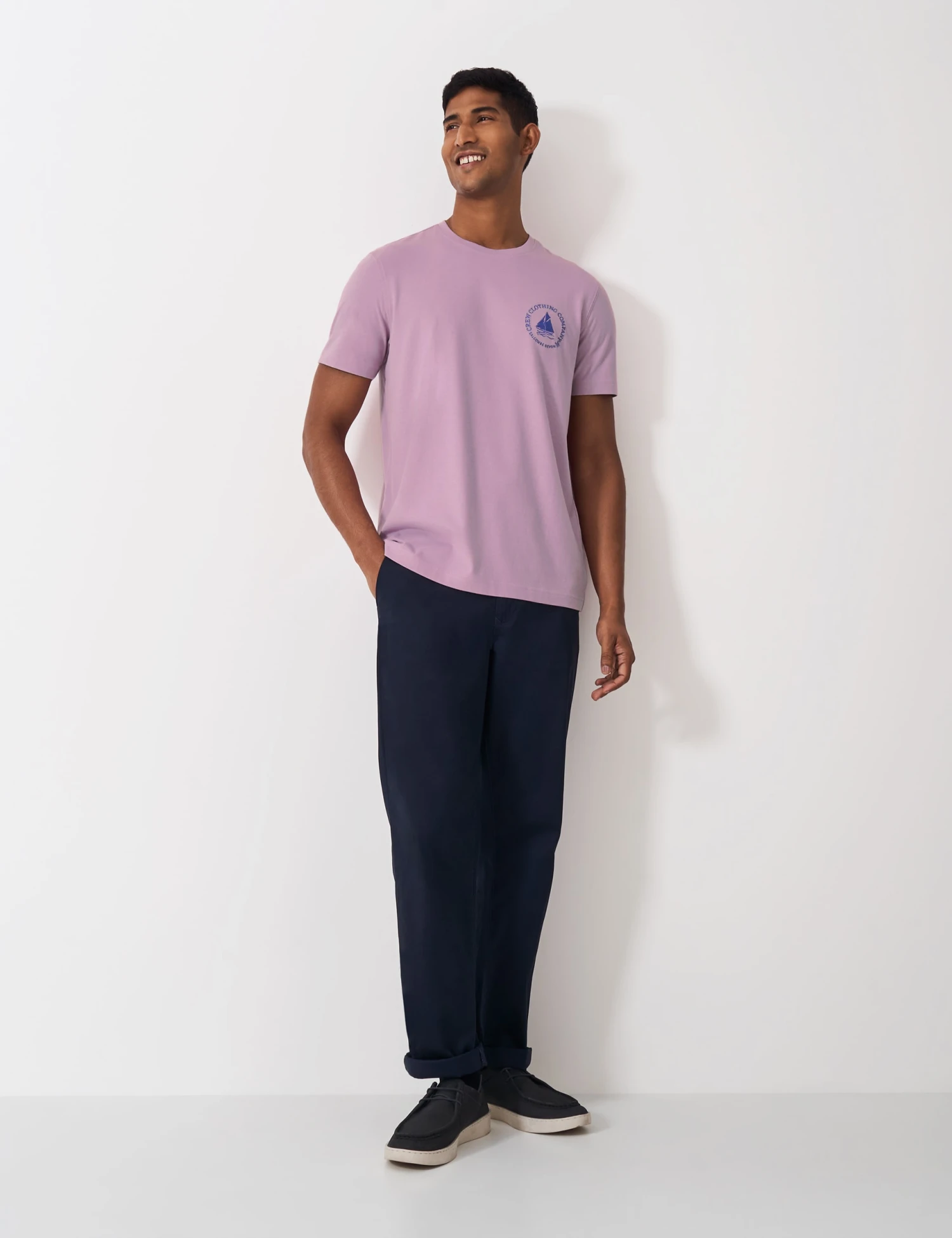 Pure Cotton Embroidered Boat Graphic T-Shirt 3 Pure Cotton Embroidered Boat Graphic T-Shirt - Image 3