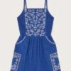 MONSOON Pure Cotton Embroidered Playsuit (7-15 Yrs) -Marks And Spencer Shop Pure Cotton Embroidered Playsuit 7 15 Yrs