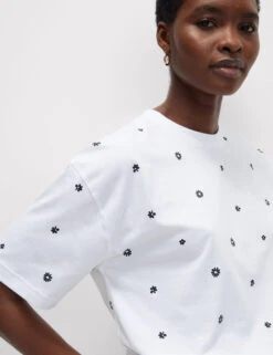 Pure Cotton Floral T-Shirt