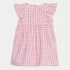 Pure Cotton Gingham Dress (0-3 Yrs) -Marks And Spencer Shop Pure Cotton Gingham Dress 0 3 Yrs