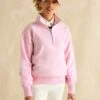 Joules Pure Cotton Half Zip Sweatshirt -Marks And Spencer Shop Pure Cotton Half Zip Sweatshirt