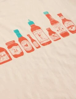 WHITE STUFF Pure Cotton Hot Sauce T-Shirt -Marks And Spencer Shop Pure Cotton Hot Sauce T Shirt 5