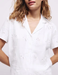 Pure Cotton Jersey Embroidered Shortie Set -Marks And Spencer Shop Pure Cotton Jersey Embroidered Shortie Set 3