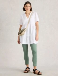 WHITE STUFF Pure Cotton Notch Neck Tunic 14 WHITE STUFF Pure Cotton Notch Neck Tunic -Marks And Spencer Shop Pure Cotton Notch Neck Tunic 2