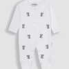 Pure Cotton Panda Embroidered Sleepsuit (0-12 Mths) -Marks And Spencer Shop Pure Cotton Panda Embroidered Sleepsuit 0 12 Mths