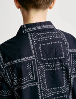 Pure Cotton Patterned Shirt (2-8 Yrs) -Marks And Spencer Shop Pure Cotton Patterned Shirt 2 8 Yrs 1 5