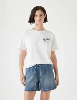 Pure Cotton Pickled Graphic T-Shirt