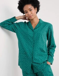 Pure Cotton Polka Dot Pyjamas -Marks And Spencer Shop Pure Cotton Polka Dot Pyjamas 3