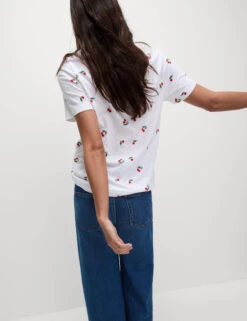 Pure Cotton Printed T-Shirt -Marks And Spencer Shop Pure Cotton Printed T Shirt 5