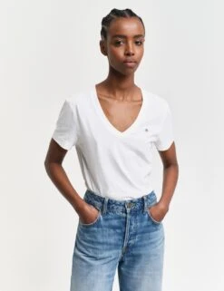 Gant Pure Cotton Regular Fit Neck T-Shirt