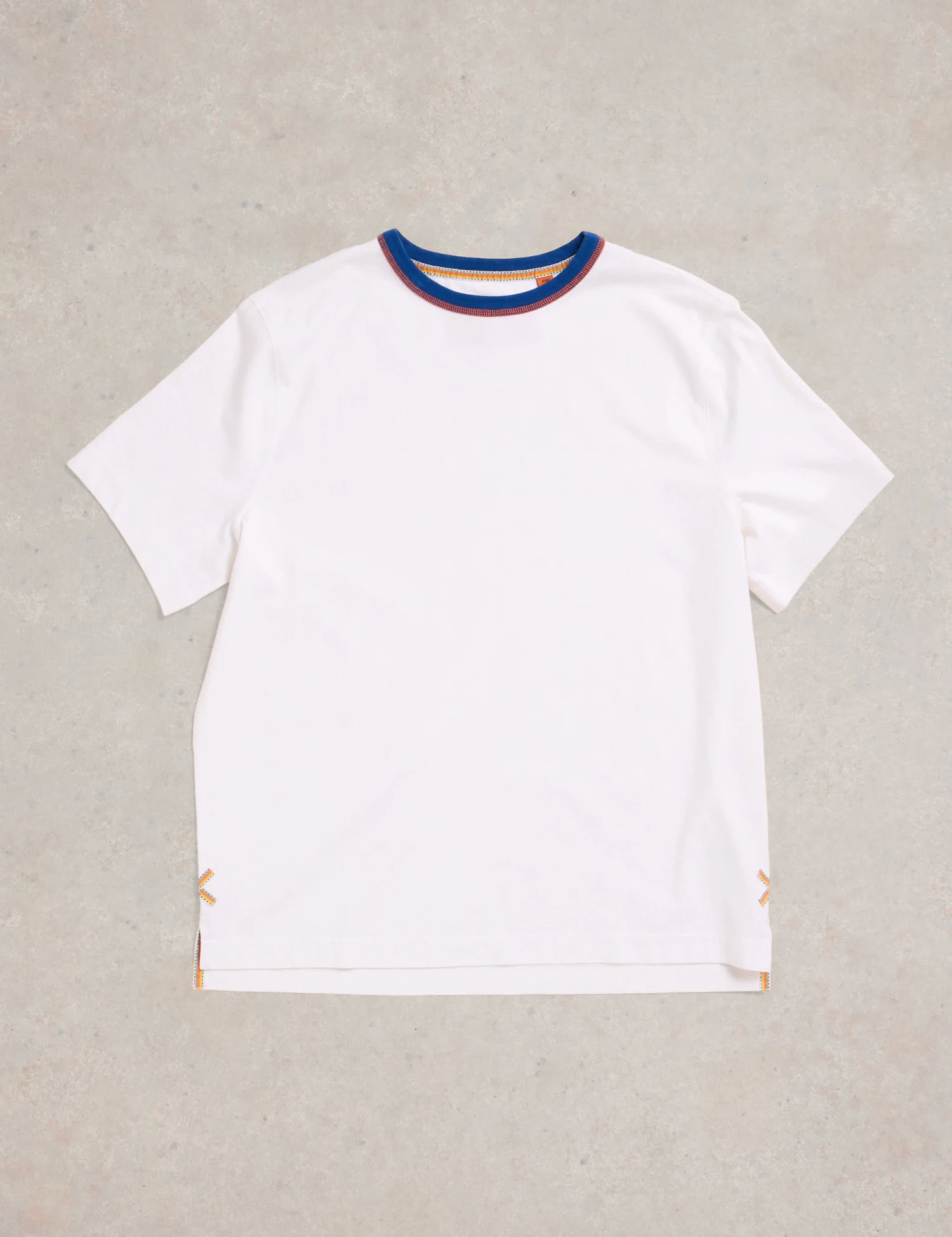 WHITE STUFF Pure Cotton Ringer T-Shirt 2 WHITE STUFF Pure Cotton Ringer T-Shirt - Image 2