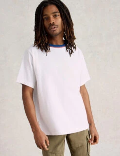 WHITE STUFF Pure Cotton Ringer T-Shirt