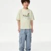 Pure Cotton Ripstop Cargo Trousers (2-8 Yrs) 2 Pure Cotton Ripstop Cargo Trousers (2-8 Yrs) -Marks And Spencer Shop Pure Cotton Ripstop Cargo Trousers 2 8 Yrs