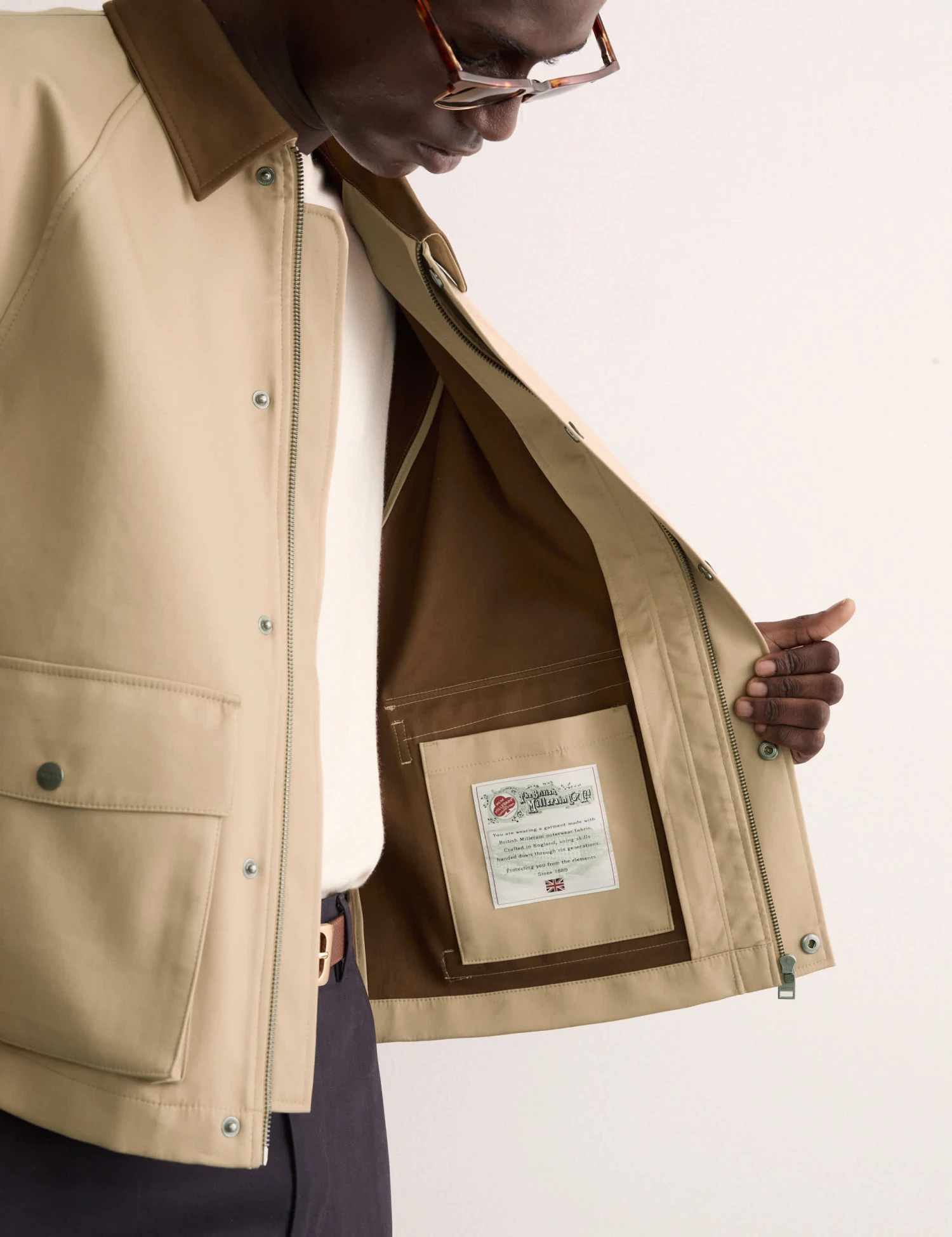 Jaeger Pure Cotton Short Trench Coat 4 Jaeger Pure Cotton Short Trench Coat - Image 4