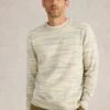 WHITE STUFF Pure Cotton Spacedye Crew Neck Jumper -Marks And Spencer Shop Pure Cotton Spacedye Crew Neck Jumper