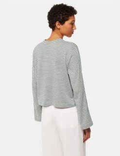 Whistles Pure Cotton Striped Crop T-Shirt -Marks And Spencer Shop Pure Cotton Striped Crop T Shirt 2
