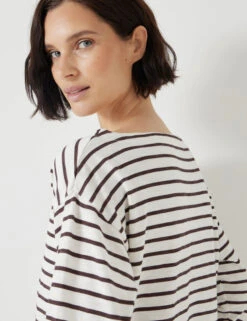 Pure Cotton Striped Top -Marks And Spencer Shop Pure Cotton Striped Top 3