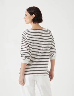 Pure Cotton Striped Top -Marks And Spencer Shop Pure Cotton Striped Top 4
