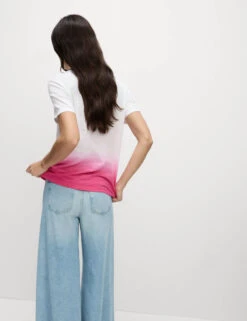 Pure Cotton Tie Dye Ombre Tee 21 Pure Cotton Tie Dye Ombre Tee -Marks And Spencer Shop Pure Cotton Tie Dye Ombre Tee 3