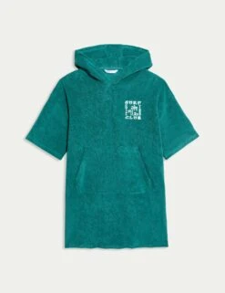 Pure Cotton Towelling Poncho (6-16 Yrs)