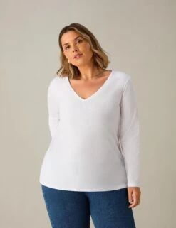 Pure Cotton V-Neck Top
