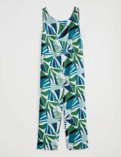 Marks And Spencer Shop -Marks And Spencer Shop Pure Linen Geometric Sleeveless Jumpsuit 1