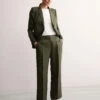Jaeger Pure Linen Straight Leg Trousers -Marks And Spencer Shop Pure Linen Straight Leg Trousers