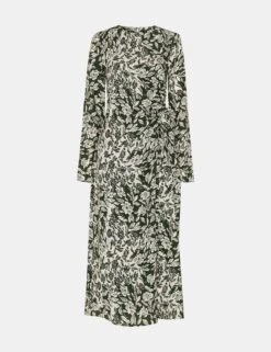 Whistles Pure Lyocell Floral Midi Skater Dress -Marks And Spencer Shop Pure Lyocell Floral Midi Skater Dress 1