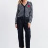 CHINTI & PARKER Pure Merino Wool Striped V-Neck Cardigan -Marks And Spencer Shop Pure Merino Wool Striped V Neck Cardigan
