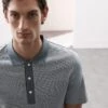Pure Supima® Cotton Jacquard Polo Shirt -Marks And Spencer Shop Pure Supima Cotton Jacquard Polo Shirt