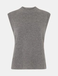 Whistles Pure Wool Split Hem Knitted Vest Top -Marks And Spencer Shop Pure Wool Split Hem Knitted Vest Top 1