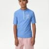 Quarter Zip Rash Vest (2-16 Yrs) -Marks And Spencer Shop Quarter Zip Rash Vest 2 16 Yrs