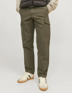 Jack & Jones Regular Fit Pure Cotton Cargo Trousers