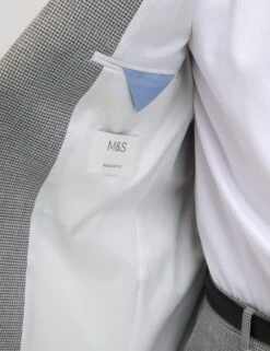 Regular Fit Textured Puppytooth Suit Jacket -Marks And Spencer Shop Regular Fit Textured Puppytooth Suit Jacket 6