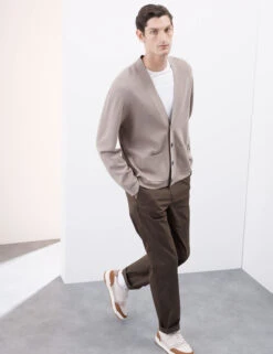 Relaxed Fit V-Neck Cardigan -Marks And Spencer Shop Relaxed Fit V Neck Cardigan 6