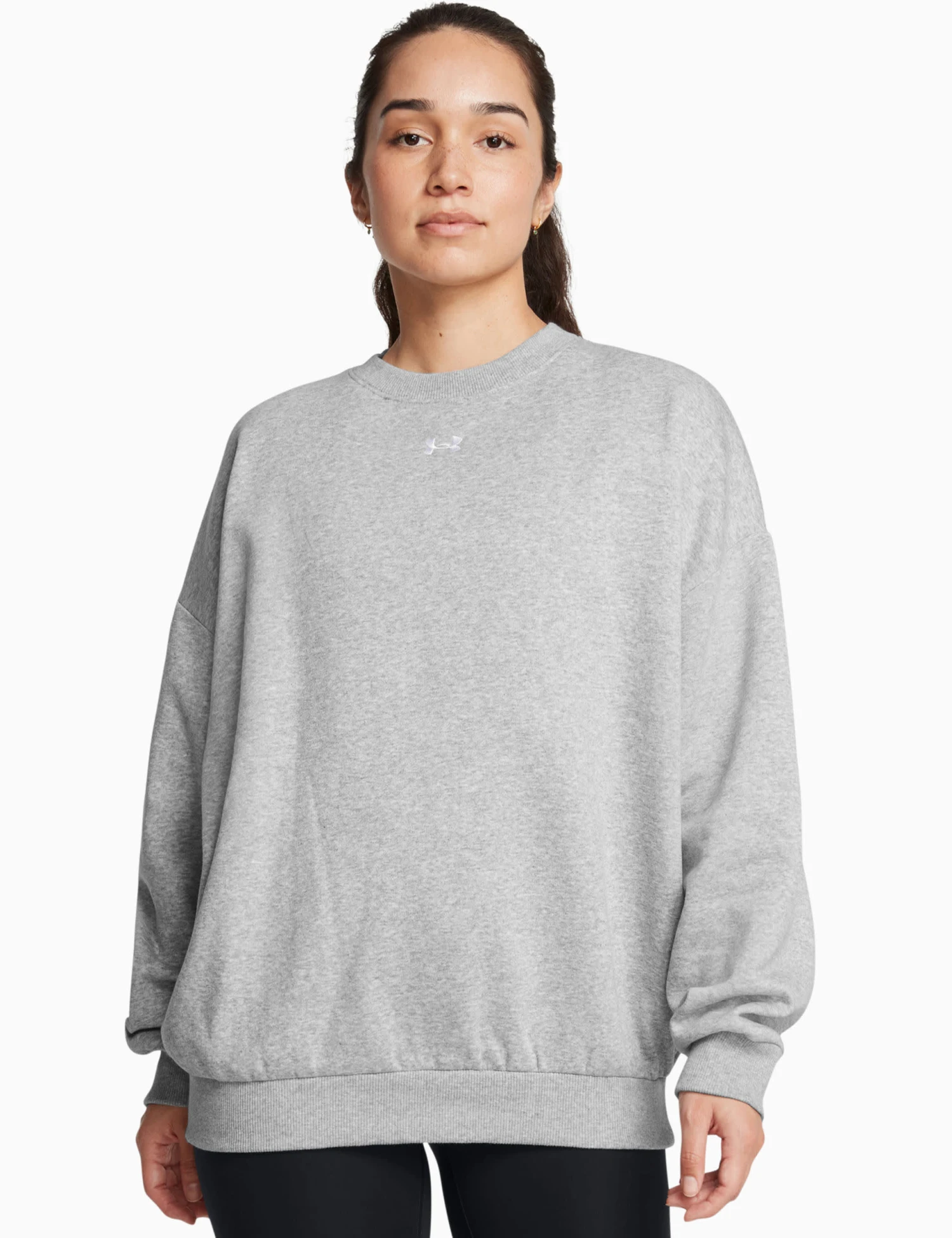 Under Armour Rival Cotton Rich Fleece Oversized Sweatshirt 1 Under Armour Rival Cotton Rich Fleece Oversized Sweatshirt