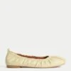 Ruched Slip On Ballet Pumps -Marks And Spencer Shop Ruched Slip On Ballet Pumps