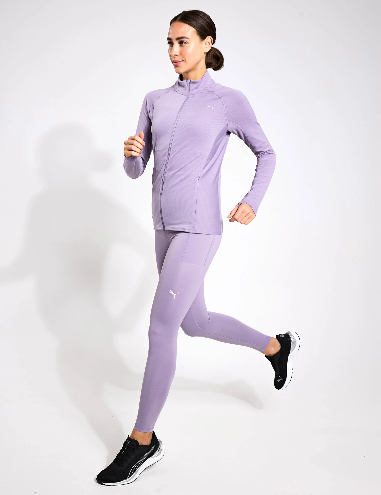 Puma Run For Her Funnel Neck Zip Up Sports Jacket 3 Puma Run For Her Funnel Neck Zip Up Sports Jacket - Image 3