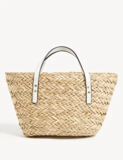 Straw Drawstring Tote Bag -Marks And Spencer Shop SD 01 T01 1124Y Z4 X EC 3