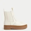 Leather Chelsea Chunky Flat Ankle Boots -Marks And Spencer Shop SD 01 T02 7872 Z0 X EC 0