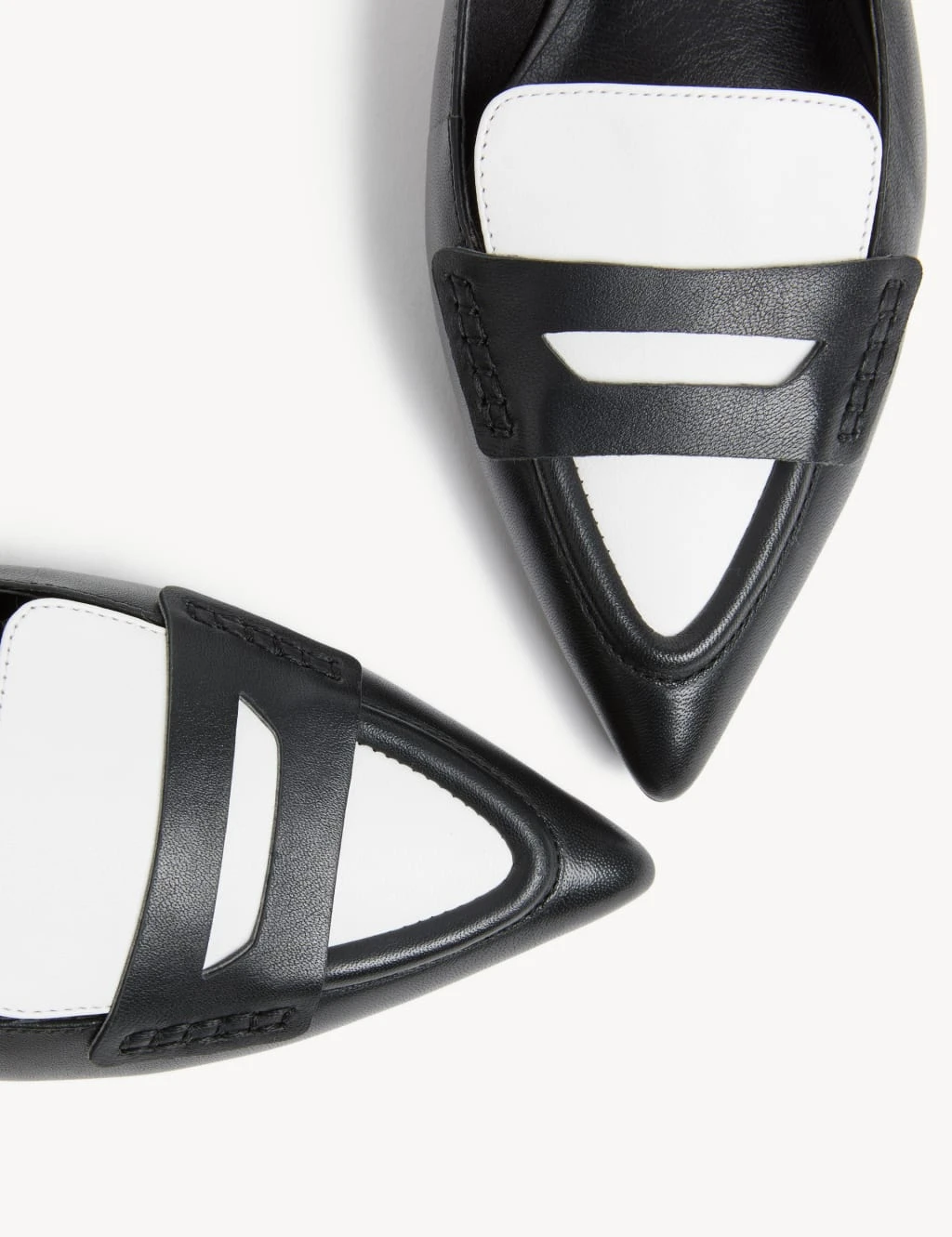 Leather Flat Slingback Shoes 3 Leather Flat Slingback Shoes - Image 3